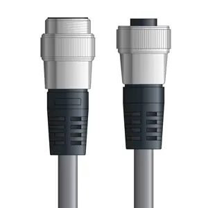 Final Sale DN4110008S05 - LAPP UNITRONIC® DeviceNet Cordsets 15 & 18 AWG / 1 + 1 pair Bus - Gray PVC - 7/8 in Male / 7/8 in Female connectors - 5m