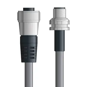 Limited Offer DN4110087S05 - LAPP UNITRONIC® DeviceNet Cordsets 15 & 18 AWG / 1 + 1 pair Bus - Gray PVC - 7/8 in Female / M12 Male Bulkhead connectors - 5m