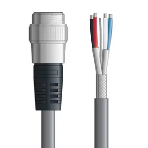 Hot Picks DN4110001F10 - LAPP UNITRONIC® DeviceNet Cordsets 14 & 18 AWG / 1 + 1 pair Bus - Gray PVC - 7/8 in Male / Wire Leads connectors - 10m