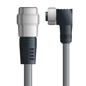 Secure Checkout DN4110009S10 - LAPP UNITRONIC® DeviceNet Cordsets 15 & 18 AWG / 1 + 1 pair Bus - Gray PVC - 7/8 in Male / 7/8 in Female 90 deg connectors - 10m