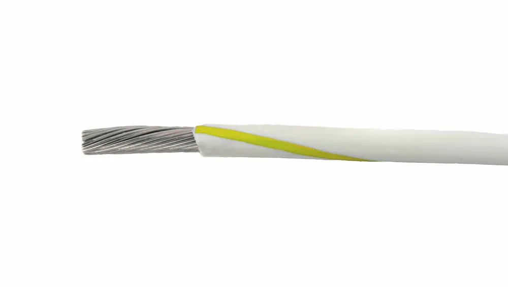 3057 WY005 - Alpha Wire UL 1007/UL 1569 PVC Hook-Up/Lead Wire - 16 AWG - 26/30 Stranded Conductor - Tinned Copper - 300V - White/Yellow - 100ft Weekend Sale