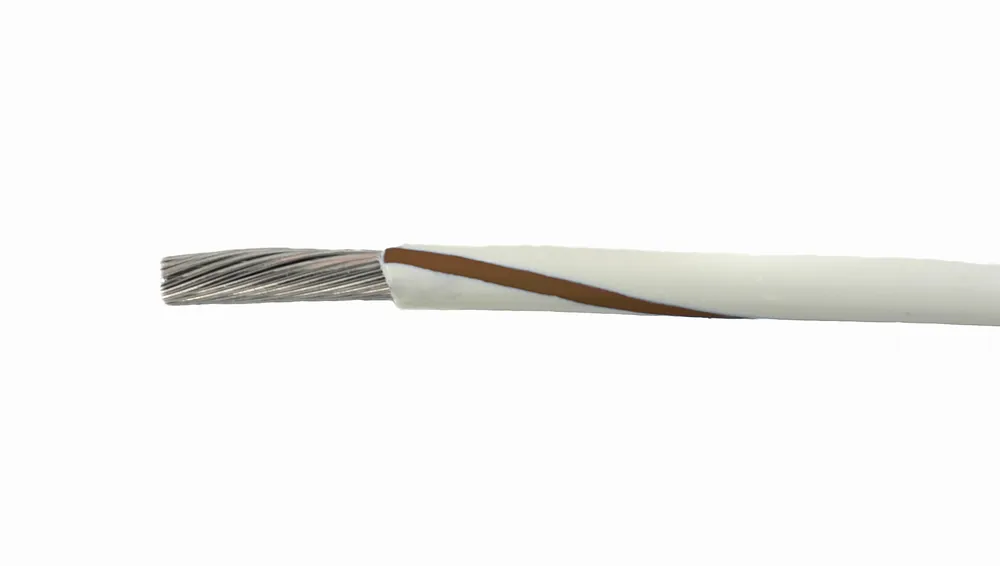 Mega Sale 1855/19 WN001 - Alpha Wire MIL-W-16878E/1 PVC Hook-Up/Lead Wire - 22 AWG - 19/34 Stranded Conductor - Tinned Copper - 600V - White/Brown - 1000ft