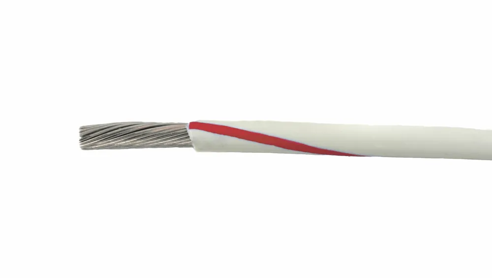 1858/19 WR001 - Alpha Wire MIL-W-16878E/1 PVC Hook-Up/Lead Wire - 16 AWG - 19/29 Stranded Conductor - Tinned Copper - 600V - White/Red - 1000ft Fast Shipping