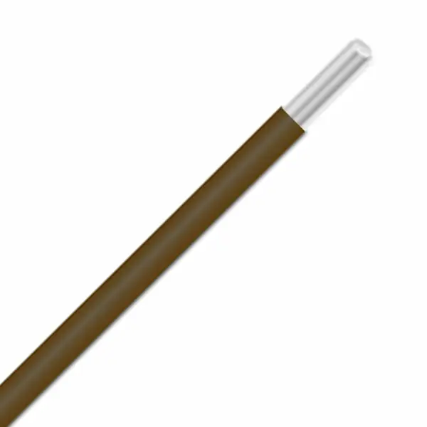 1807 BR001 - Alpha Wire - UL 1523 - Wire Wrap - 26 AWG - ETFE Insulation - Solid Conductor -Silver Coated Copper - Brown - 1000ft Express Delivery