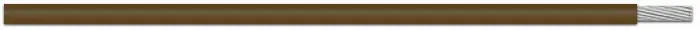 While Supplies Last 5857 BR005 - Alpha Wire - UL 1213 - PTFE Wire - MIL-W-16878E Type E - 18 AWG - PTFE Insulation - 19/30 Stranded Conductor -Silver Coated Copper - 600V - Brown - 100ft