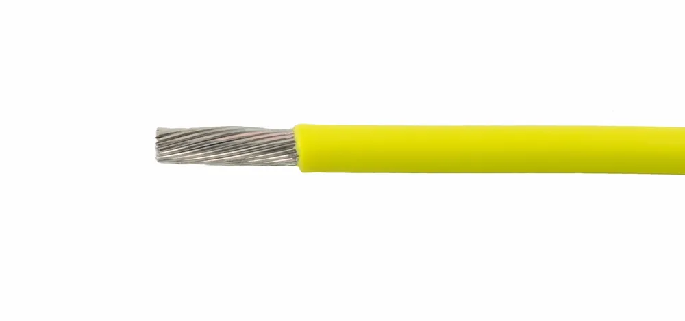 Instant Buy Alpha Wire EcoWire® Hook-Up/Lead Wire - 28 AWG 7 Stranded Conductor - Tinned copper - 600V - Yellow - 100 ft