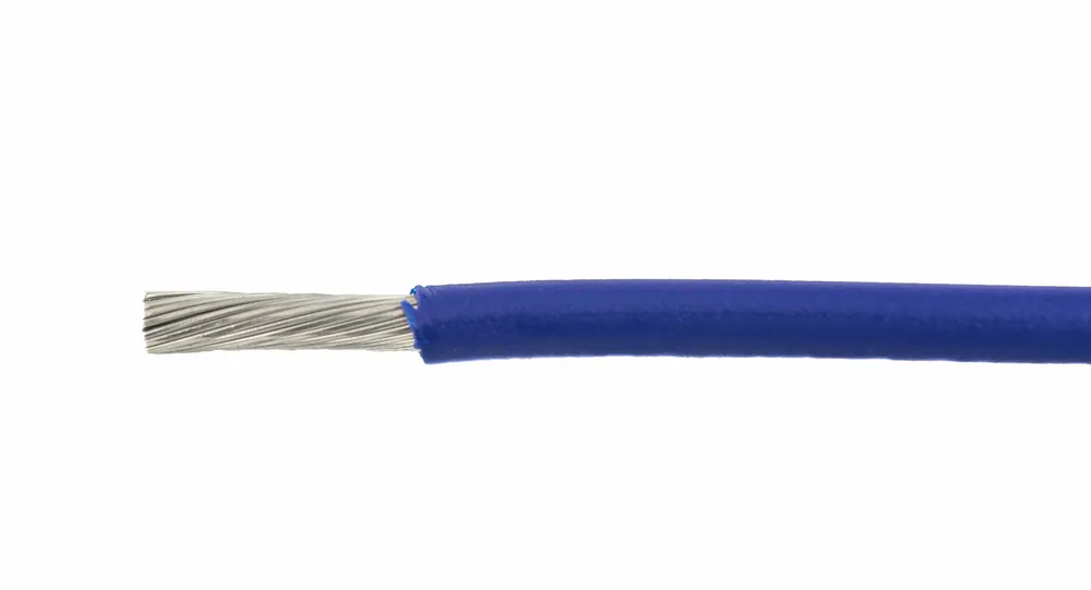 Must Have Alpha Wire EcoWire® Hook-Up/Lead Wire - 14 AWG 41 Stranded Conductor - Tinned copper - 600V - Dark Blue - 1000 ft
