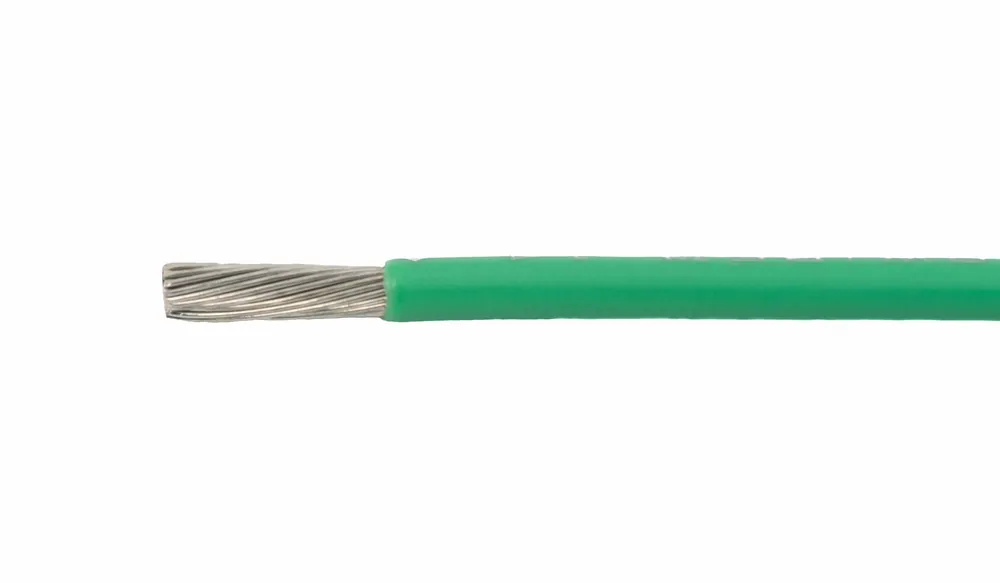 Alpha Wire EcoWire® Hook-Up/Lead Wire - 14 AWG 41 Stranded Conductor - Tinned copper - 600V - Green - 100 ft Special Discount