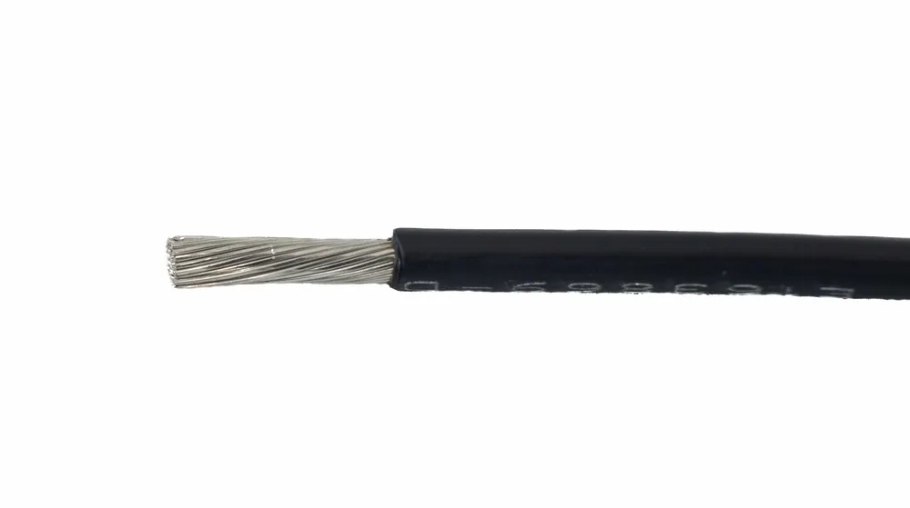 Alpha Wire EcoWire® Plus Hook-Up/Lead Wire - 22 AWG 7 Stranded Conductor - Bare copper - 300V - Black - 100 ft Big Sale
