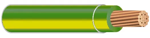 THHN Building Wire - 8 AWG - Green/yellow - Stranded Conductor Flash Sale