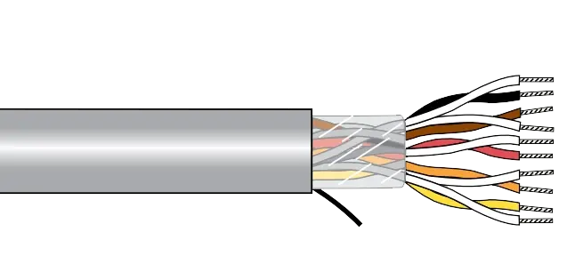 Alpha EcoCable® Mini Unshielded Multipair Cable - 26 AWG 9 Pair - Slate - 300V - 1000 ft Best Price