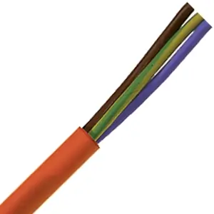 00460453 - LAPP ÖLFLEX® HEAT 180 SiHF High Temperature Control Cable - Unshielded - 8 AWG 5 Conductor - Red-brown Bargain