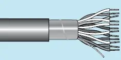 Brand New Alpha Essentials Multi-Pair Cable - Foil Shield - 24 AWG 9 Pair - Gray - 300V - 1000ft - Alpha 6089C SL001