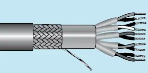 Alpha Essentials Multi-Pair Cable - Individually Shielded Pairs with Foil Braid Shield - 24 AWG 4 Pair - Gray - 300V - 100ft - Alpha 6318 SL005 Affordable