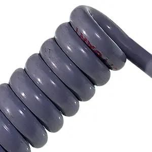 70002699 LAPP ÖLFLEX® SPIRAL 400 P Retractable Coiled Cable (20" - 49" length) - Unshielded - 16 AWG 5 Conductor - Gray Buy Direct