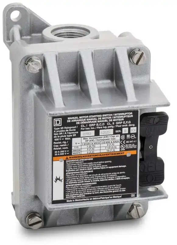 Super Sale Square D 2510KR2H Non-Reversing Manual Switch