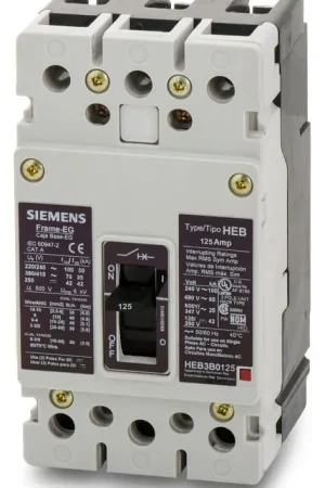 Deal Siemens HEB3B125B - 125A 3 Pole Molded Case Circuit Breaker