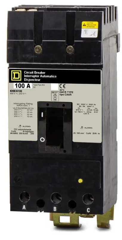 Square D KHB36100 - 100A 3 Pole Molded Case Circuit Breaker Hot Deal