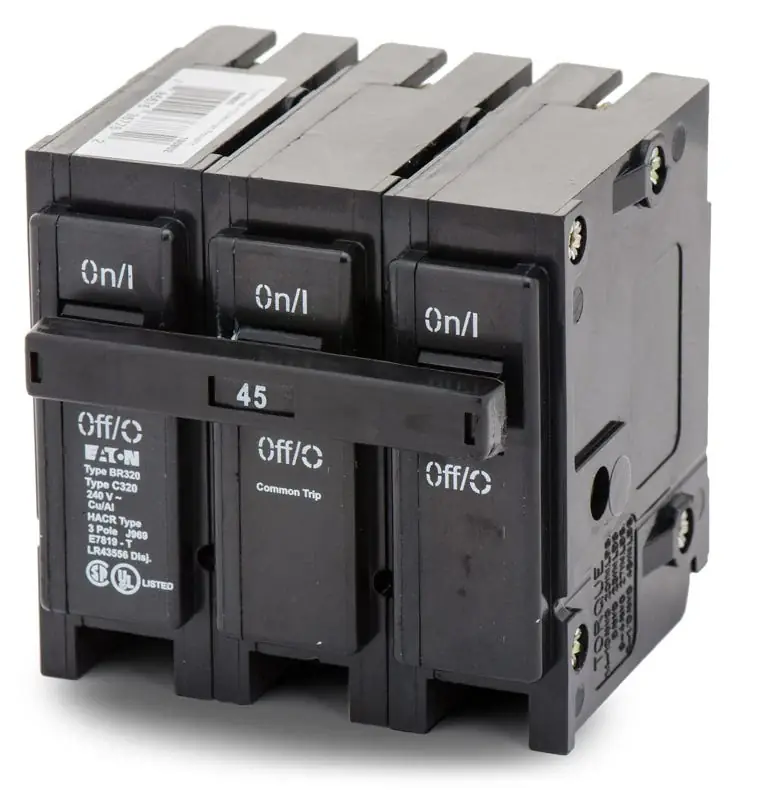 Eaton / Cutler-Hammer BR345 - 45A 3 Pole Miniature Circuit Breaker Best Price