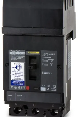 Square D HJA36125SA - 125A 3 Pole Molded Case Circuit Breaker Limited Time
