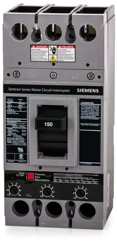 Siemens FXD63H150L - 150A 3 Pole Motor Circuit Protector Affordable