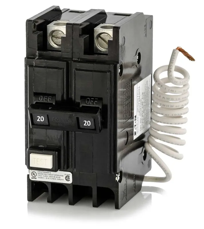 Eaton / Cutler-Hammer QCGF2020 - 20A GFCI Miniature Circuit Breaker Flash Sale