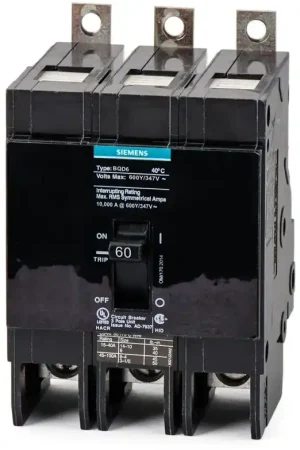 Discount Siemens BQD6360 - 60A 3 Pole Molded Case Circuit Breaker