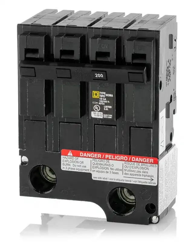 Luxury Square D HOM2200BB 2 Pole Circuit Breaker
