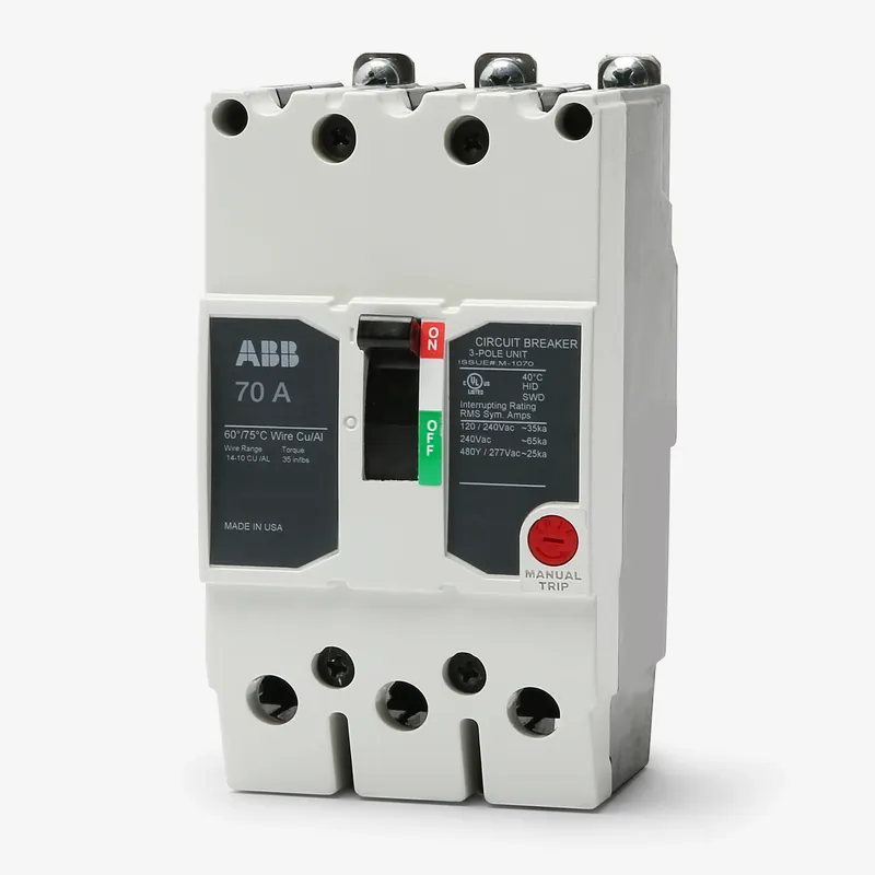 Order Now ABB / General Electric TEYH3070B - 70A 3 Pole Miniature Circuit Breaker