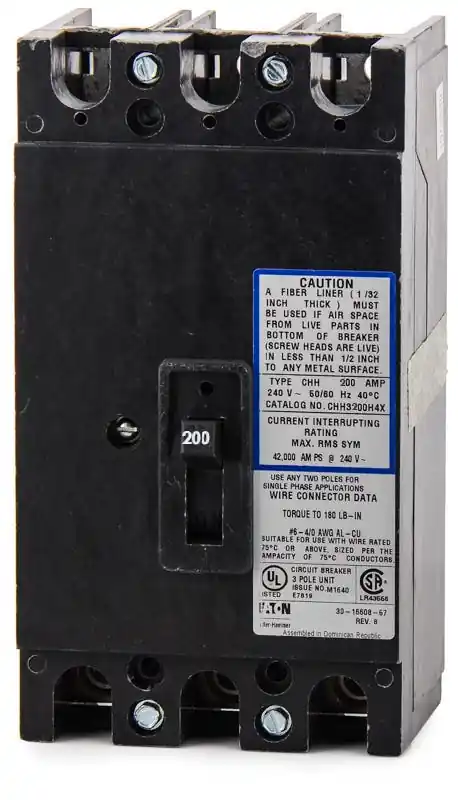 Sale Eaton / Cutler-Hammer CHH3200H4X - 200A 3 Pole Molded Case Circuit Breaker
