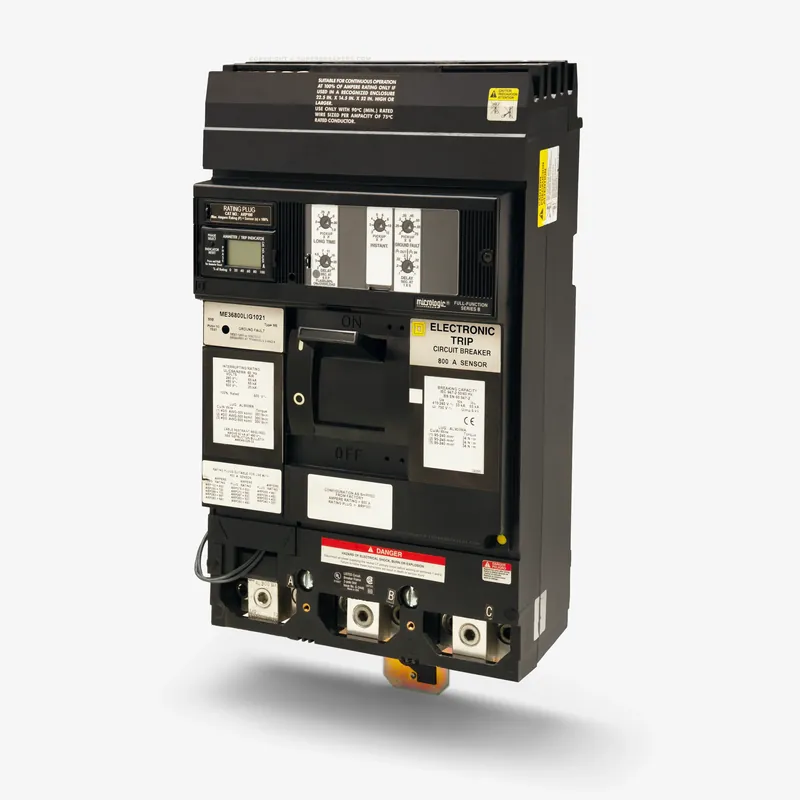 Square D ME36800LI - 800A 3 Pole Molded Case Circuit Breaker Top Rated