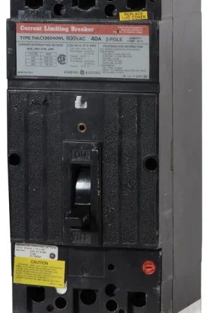 ABB / General Electric THLC136040WL - 40A 3 Pole Molded Case Circuit Breaker Don't Miss Out