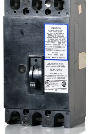 Big Sale Eaton / Cutler-Hammer CHH3225H2X - 225A 3 Pole Molded Case Circuit Breaker