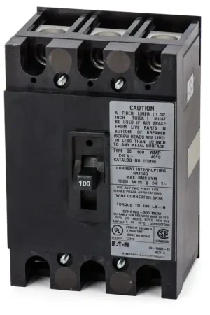 Eaton / Cutler-Hammer CC3100 - 100A 3 Pole Molded Case Circuit Breaker Best Price