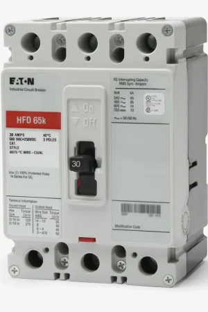 Eaton / Cutler-Hammer HFD3030 - 30A 3 Pole Molded Case Circuit Breaker Sale