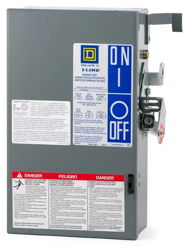 Square D PQ3603G Busway Plug Seasonal Sale