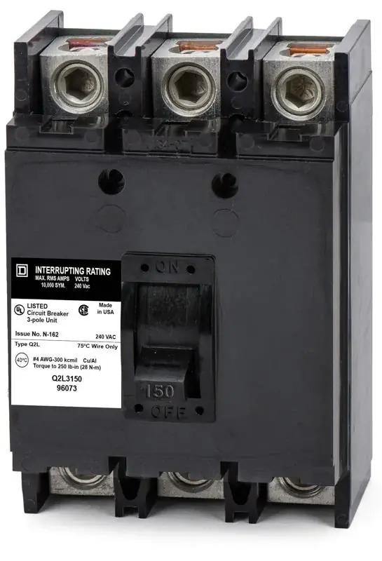 Square D Q2L3150 - 150A 3 Pole Molded Case Circuit Breaker Holiday Sale