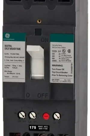 ABB / General Electric TFJ236175WL - 175A 3 Pole Molded Case Circuit Breaker Cheap