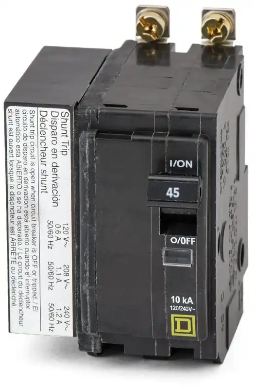 Sale Square D QOB2451021 - 45A 2 Pole Miniature Circuit Breaker