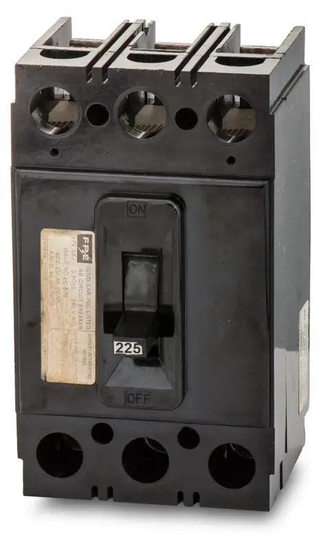 Weekend Sale Federal Pacific NEJ233225 - 225A 3 Pole Molded Case Circuit Breaker
