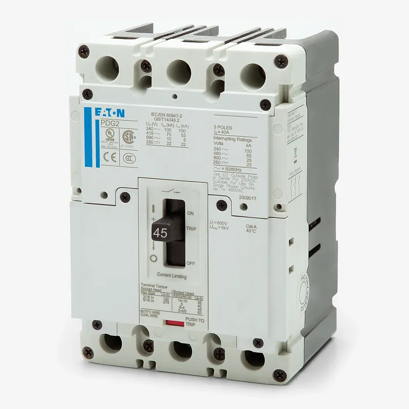 Eaton / Cutler-Hammer PDG23M0045TFFL - 45A 3 Pole Molded Case Circuit Breaker Top Rated