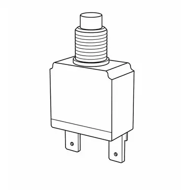 Must Have 1480-003-050-00 Mechanical Products - Circuit Breaker, Series 14, 3/8-27 Bushing, 5A