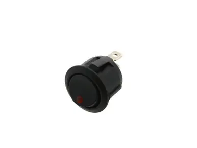 RA6-1A-DC-2-RL Switch Components - Round Rocker - 3P SPST OFF-ON, Red LED Free Returns