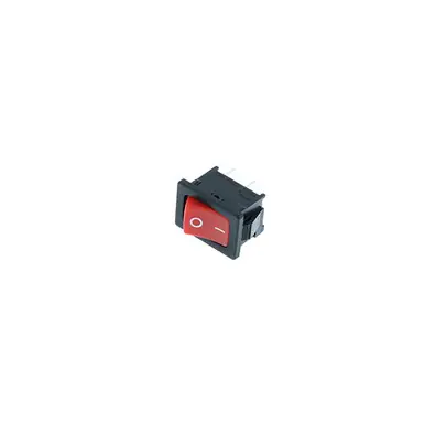 Get Yours RF1-1A-DC-2-R-1 Switch Components - Mini Rocker - 2P SPST OFF-ON, Red w/ print