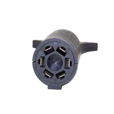 Factory Price TCAW-76A-W Switch Components – Adapter 7-Pole RV to 6-Round Aux Pin with Boot