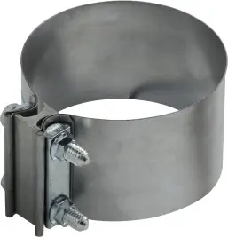 Super Sale Midland Metal 845500SS Butt Clamp, 5 in Nominal, Stainless Steel, 76 mm W, 0.7 mm Thick