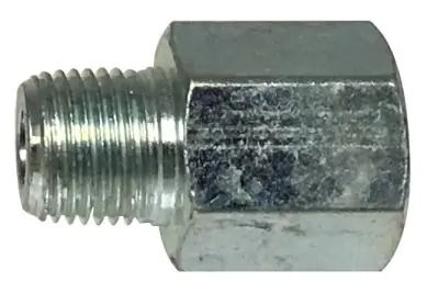 Midland Metal 36309 Adapter Extension, 1/8-27 Thread, NPTF Thread, Carbon Steel, 0.82 in OAL Hassle-Free Returns
