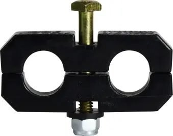 Midland Metal 39409 Hex Head 2-Hose Holder, 1/2 in, Plastic Shop Now