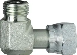 Midland Metal FS650044 90 deg Swivel Nut Elbow, 9/16 in Male ORFS x 7/16 in ORFS, Steel Best Seller