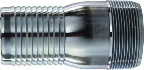 Midland Metal 973886 Adapter, 1-1/4 in Hose Barbed x 1-1/2 in MIP, Steel, Zinc-Plated Fan Favorite